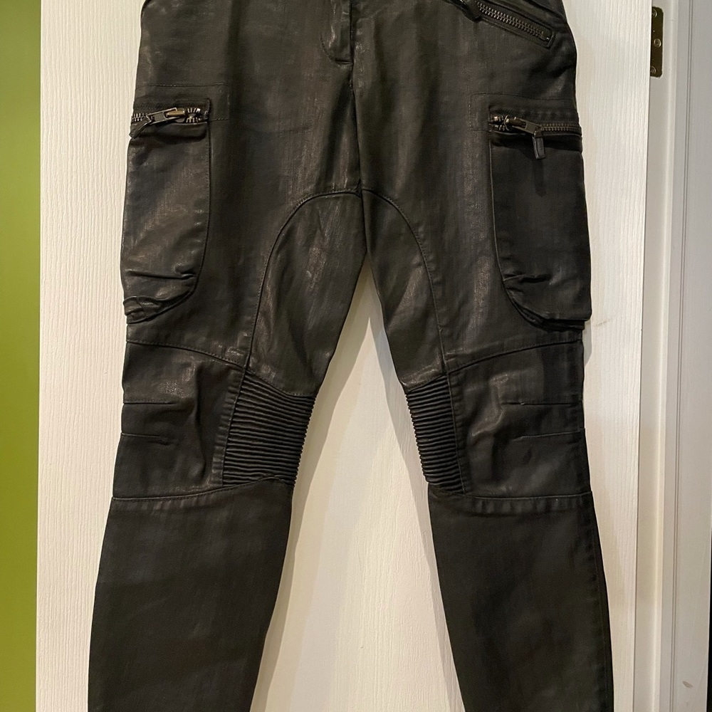 All Saints black coated jeans size 4 US